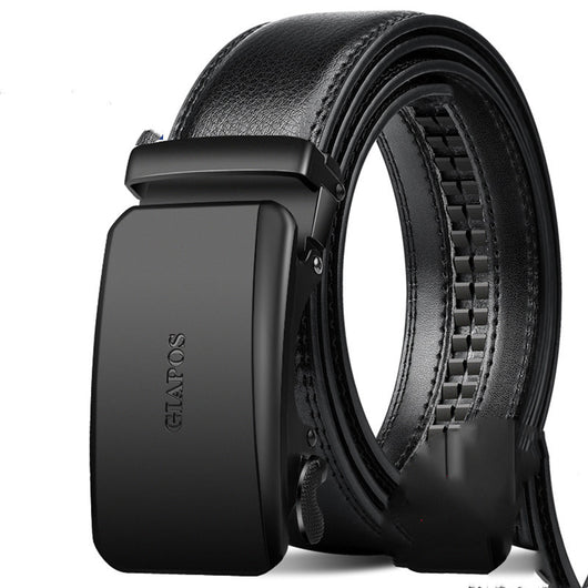 Cinturón de Cuero para Hombre con Hebilla Automática de Cuero Genuino - Image 11