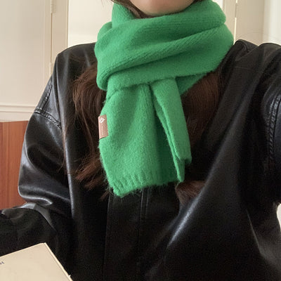 Bufanda Cálida de Moda Básica para Mujer - Colores Sólidos - Image 18