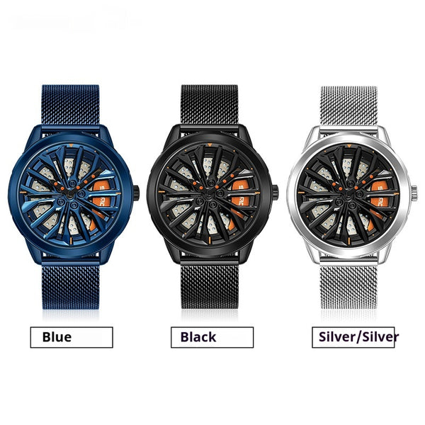 Reloj de Hombre Rueda de la Fortuna - Diseño Trendy con Energía de Buena Suerte