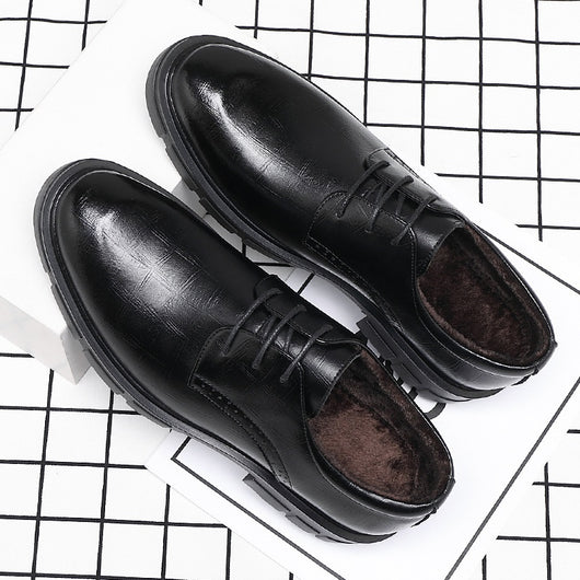 Zapatos de Cuero para Hombre con Plataforma Elevadora 10cm - Estilo Ejecutivo