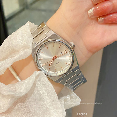 Reloj de Pareja Cuarzo Azul Hielo con Calendario - Image 15