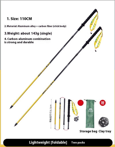 Bastón de Trekking Plegable en Fibra de Carbono - Image 11