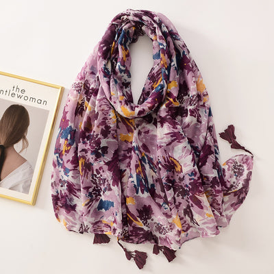 Pañuelo Bohemio con Estampado Geométrico Diamante Multicolor