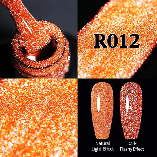 Esmalte de Uñas Gel Rojo Navideño con Brillo Reflectante UV - Image 5