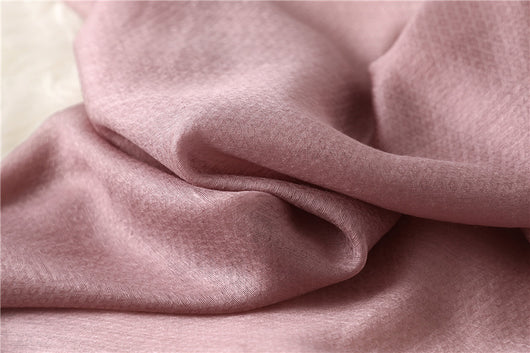 Bufanda de Seda y Lana Colores Sólidos Versátil para Mujer - Image 32