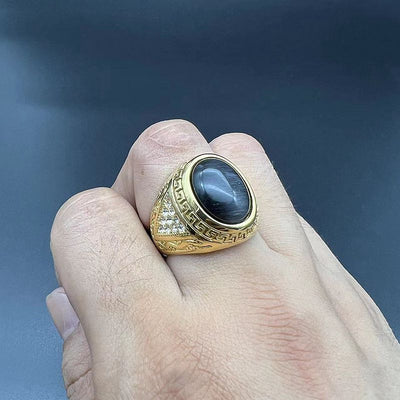 Anillo de Acero Inoxidable y Titanio para Hombre - Diseño Casual - Image 12