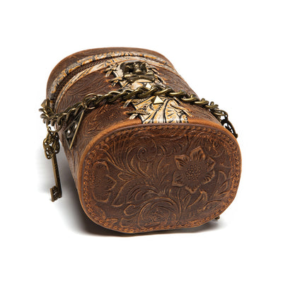 Bolso Bucket Retro de Cuero Genuino para Mujer - Image 2