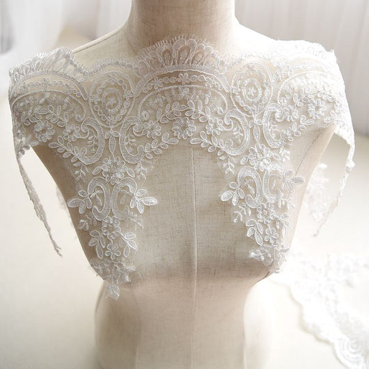 Accesorios de Encaje Secuencia Bordado para Boda con Efecto Pestañas - Image 37