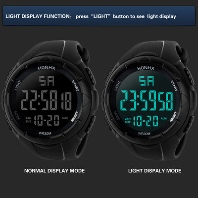 Reloj Deportivo Digital Negro Pantalla Grande con Tecnología Electrónica - Image 12