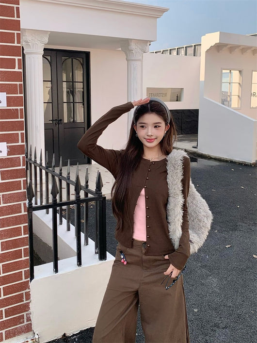 Blusa Retro Coreana Falsa Dos Piezas para Mujer - Estilo Otoño Versátil - Image 8