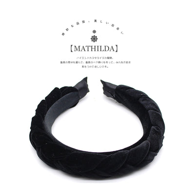 Diadema Trenzada de Oro Sólido Vintage con Textura Embossed - Image 6