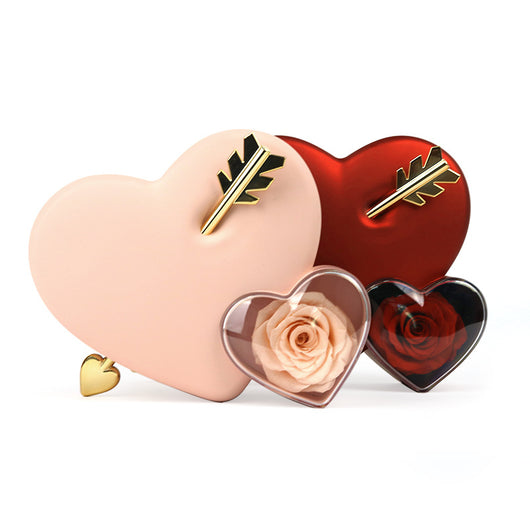 Caja de Joyería Doble Corazón en Plástico - Image 5