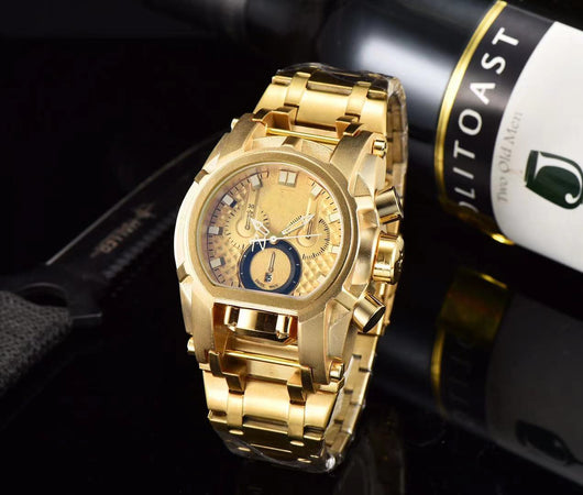 Reloj de Pulsera Acero Inoxidable con Esfera Grande para Hombre - Image 5