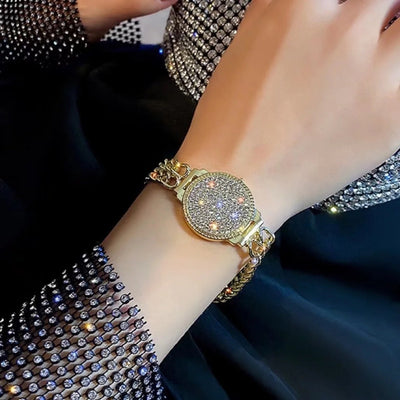 Reloj de Lujo Ligero con Pulsera de Diamantes Completos High Sense - Image 6