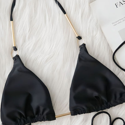 Bikini de Talle Alto con Accesorios Metálicos y Tirantes Ajustables - Image 8