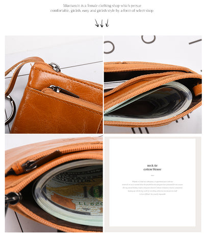Billetera Retro de Cuero Genuino con Compartimento para Monedas - Image 13