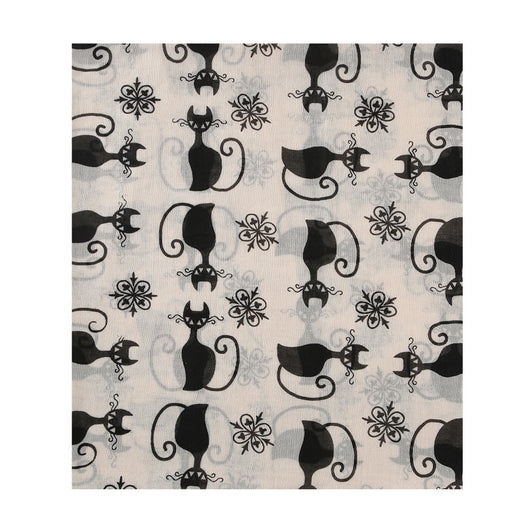 Pañuelo Estampado con Gatos Negros - Diseño Moderno y Versátil - Image 14