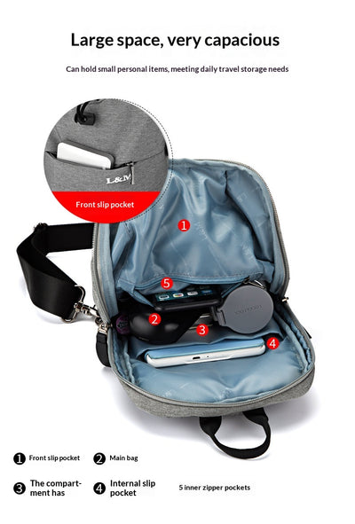 Bolsa Pectoral de Gran Capacidad para Ciclismo y Aventura - Image 23