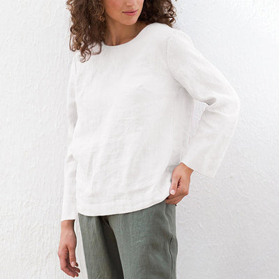 Camisa Casual de Lino y Algodón - Comodidad Versátil - Image 9