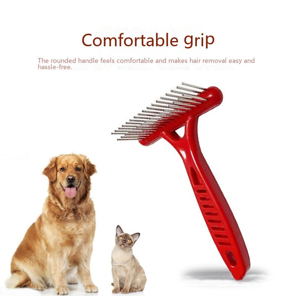 Peine Deshedding para Perros y Gatos - Desenredador de Nudos Profesional