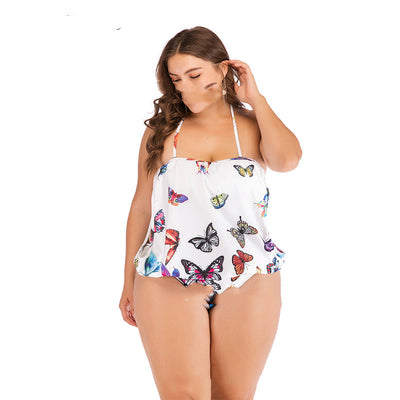 Traje de Baño Entero Estampado Tallas Grandes para Mujer