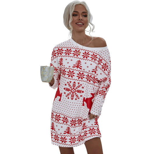 Vestido Tejido Navideño con Estampado Festivo - Image 19