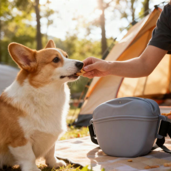 Riñonera de Entrenamiento Canino Portátil de Silicona