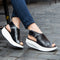 Sandalias Plataforma Boca de Pez con Malla y Base de Madera para Mujer