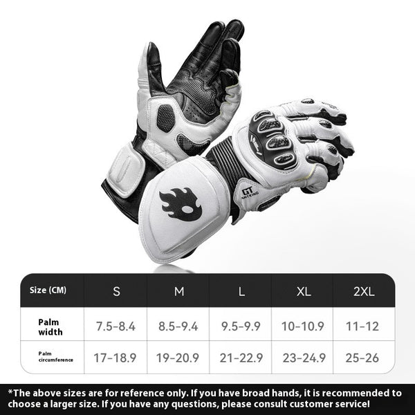 Guantes de Motociclismo en Fibra de Carbono para Pista