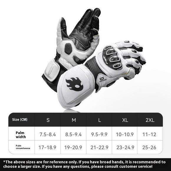 Guantes de Motociclismo en Fibra de Carbono para Pista