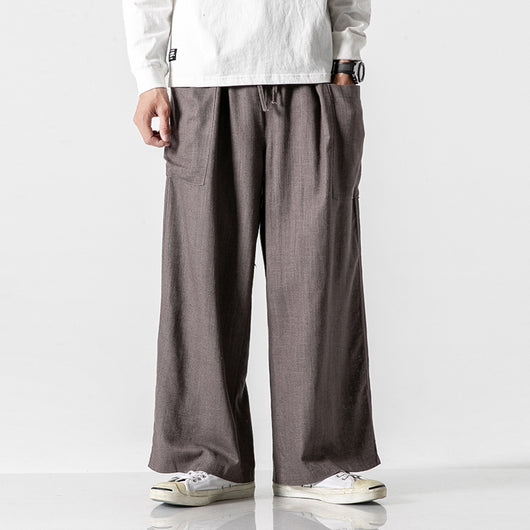 Pantalones Anchos Retro Estilo Chino Vintage Boyfriend - Image 7