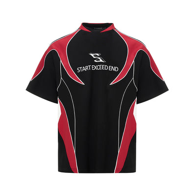 Camiseta Deportiva Hombre Manga Corta Estampado Letras Combinado - Image 6