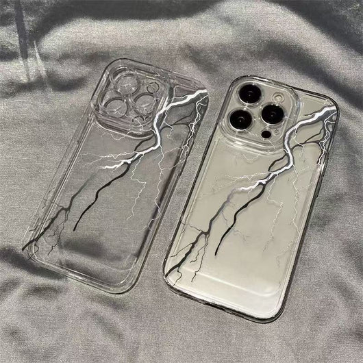 Funda Protectora Lightning Blanco y Negro Transparente Antigolpes - Image 6