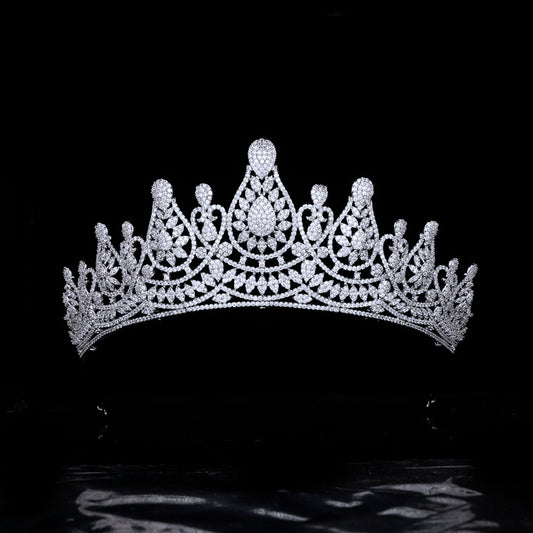 Corona Nupcial con Circonitas Micro Incrustadas