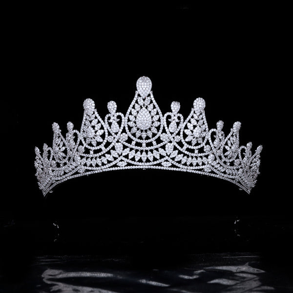 Corona Nupcial con Circonitas Micro Incrustadas