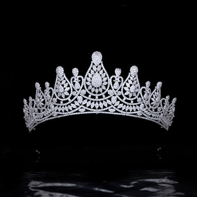 Corona Nupcial con Circonitas Micro Incrustadas