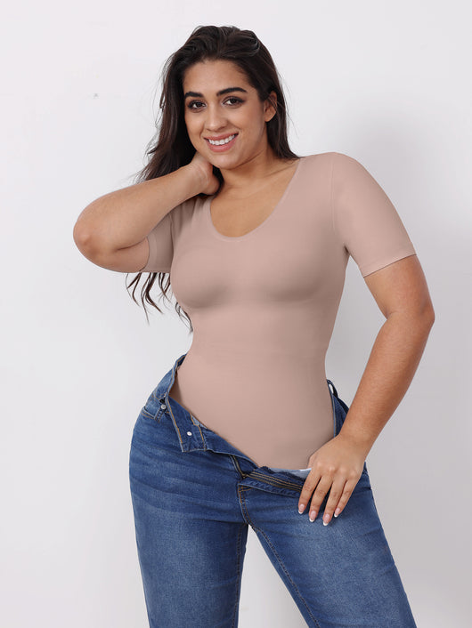 Corset Reductor con Manga Corta - Ajuste Abdominal para Mujer - Image 13