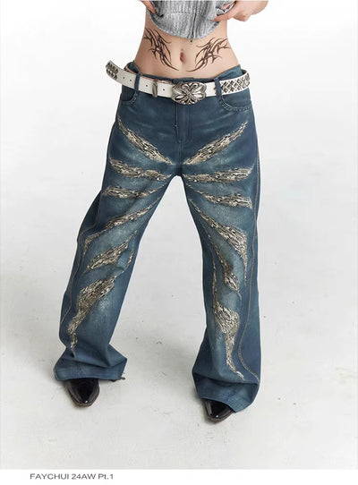 Jeans Holgados Estampado Leopardo 3D Digital Full Print - Image 5