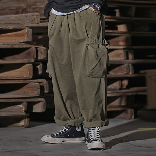 Pantalones de Trabajo Cargo Hombre Cintura Alta Pierna Ancha - Image 2
