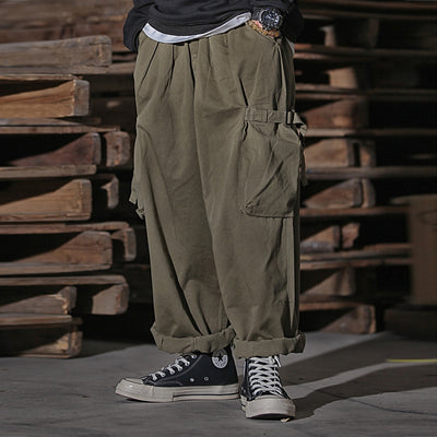 Pantalones de Trabajo Cargo Hombre Cintura Alta Pierna Ancha - Image 2