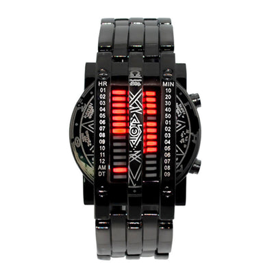 Reloj LED Binario de Acero Inoxidable Doble Fila - Image 2