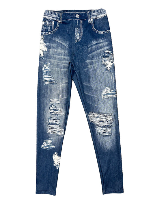 Leggings de Estilo Denim con Estampado Digital para Mujer - Image 17