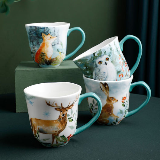 Taza de Café Nórdica Forest Story - Diseño Premium Red Net - Image 9
