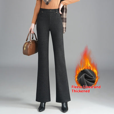 Pantalones Flare Slim Forrados en Fleece - Estilo Casual y Cómodo - Image 3