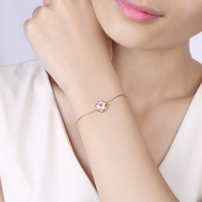 Joya de Topacio Cristal Limón con Diamante Japonés y Coreano - Image 2