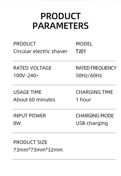 Dark gray mini electric razor with a circular design, featuring a small black display window and a silver trim. - Image 19