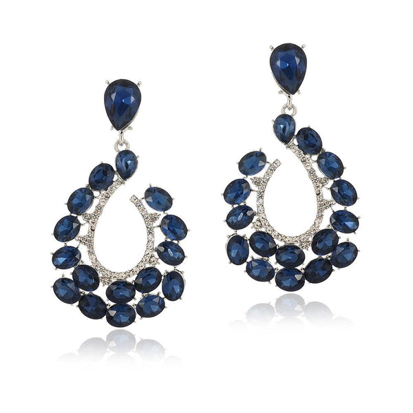 Aretes de Cristal para Mujer Aleación de Zinc Estilo Europeo Americano - Image 3