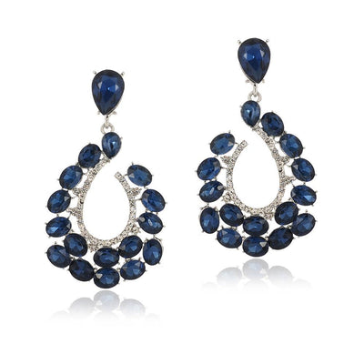 Aretes de Cristal para Mujer Aleación de Zinc Estilo Europeo Americano - Image 3
