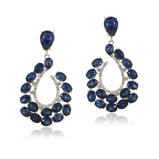 Aretes de Cristal para Mujer Aleación de Zinc Estilo Europeo Americano - Image 3