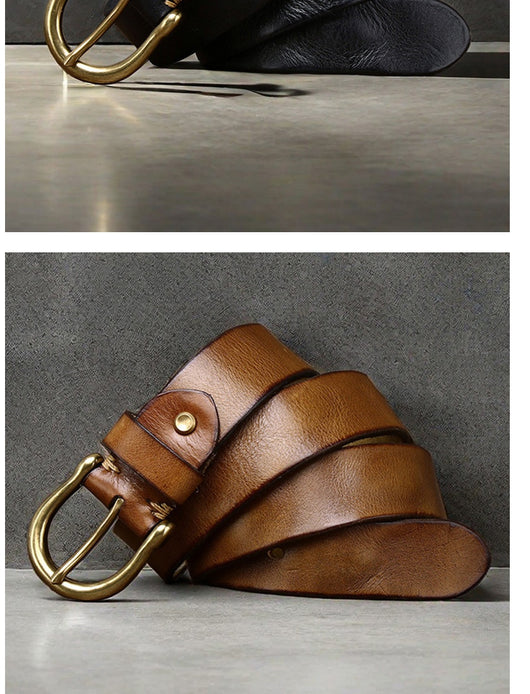 Cinturón de Cuero Genuino para Hombre - Casual y Resistente - Image 10